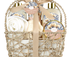 Home Spa Gift Basket, Bath Spa Kit for Women, with Body Lotion, Shower Gel, Bubble Bath, Body Scrub, Bath Salt, Bath Bomb, Bath Gift Set for Mother, Wife Her, with Magnolia and Jasmine Scent